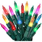 Luzes para árvores de Natal PREXTEX 500 Ct. Multicolorido de 100 pés