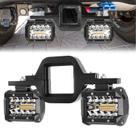 Luzes reversas de backup LED Tow Hitch Pods BESTZHEYU 4" 60W
