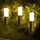 Luzes Solares À Prova D'água Para Caminhos Externos Com Acendimento E Desligamento Automático Para