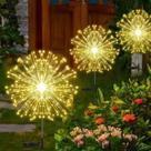 Luzes Solares À Prova D'água Para Fogos De Artifício, Decoração De Jardim, Casamento, Natal, Luzes Solares À Prova D'água Para Fogos De Artifício, Decoração De Jardim, Casamento, Natal,