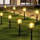 Luzes Solares Albelt Kit com 16 Unidades à Prova dÁgua Branco Quente para Área Externa Luzes Solares Albelt Kit com 16 Unidades à Prova dÁgua Branco Quente para Área Externa