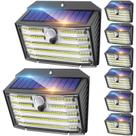 Luzes solares CLAONER, pacote com 8, 126 LED, sem fio, IP65, à prova d'água