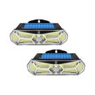 Luzes Solares Com Sensor De Movimento Para Exterior, 158 LEDs, IP65 À Prova d'Água, Lâmpada De
