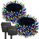 Luzes solares de corda Brightown 14m 240 LEDs multicoloridos IP65