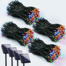 Luzes solares de corda de Natal EEW 400 LED 8 modos à prova d'água