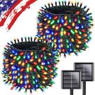 Luzes solares de corda de Natal KAQ 55m 500LED 8 modos