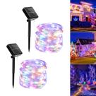 Luzes solares de corda Galavasen 2x17m 300LED multicoloridas à prova d'água