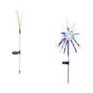 Luzes Solares De Fogos De Artifício À Prova d'Água Com 60 LEDs Para Jardim, Lâmpada De Dente-de-Leão