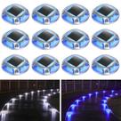 Luzes solares de garagem AGPTEK, pacote com 12, 2 modos de cor, LED