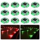 Luzes solares de garagem AGPTEK, pacote com 12, 2 modos de cor, LED