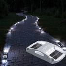 Luzes solares de garagem AGPTEK, pacote com 20, impermeáveis (brancas)