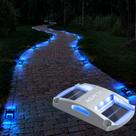 Luzes solares de garagem AGPTEK, pacote com 20 lâmpadas azuis impermeáveis