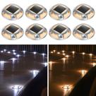 Luzes solares de garagem AGPTEK, pacote com 8, 2 modos de cor, à prova d'água Luzes solares de garagem AGPTEK, pacote com 8, 2 modos de cor, à prova d'água