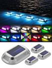 Luzes solares de garagem VIODAIM em liga de alumínio IP68 12 modos