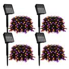 Luzes solares de Halloween Flechllary, pacote com 4, 120 m 400 LED IP65