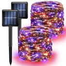 Luzes solares de Halloween TW SHINE 240 LED 80 pés, 8 modos, pacote com 2 Luzes solares de Halloween TW SHINE 240 LED 80 pés, 8 modos, pacote com 2