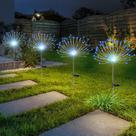Luzes solares de jardim com fogos de artifício YOTOZU 120 LED de 40 fios de cobre Luzes solares de jardim com fogos de artifício YOTOZU 120 LED de 40 fios de cobre