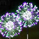 Luzes solares de jardim JJGoo, pacote com 2, 120 LED, impermeáveis
