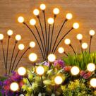Luzes solares de jardim NFEVER, pacote com 4, 32 LED, Firefly Waterproof