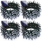 Luzes solares de Natal EXF 400LED 132 pés, pacote com 4 Cool White