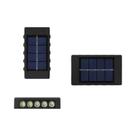 Luzes Solares De Parede Brancas Quentes Para Exterior, Luminária De Varanda Com Iluminação Para Cima