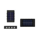 Luzes Solares De Parede De Alta Luminosidade À Prova d'Água Com Dupla Cabeça Para Jardim E