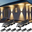 Luzes Solares de Parede UGDLUCK 8 Unidades IP65 à Prova dÁgua, 3 Modos