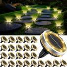 Luzes solares de piso SenLuKit, 26 unidades, à prova dágua, branco quente