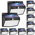 Luzes solares de segurança com sensor de movimento externo Peasur 138 LED