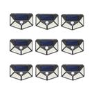 Luzes Solares Externas 100 LED Com Sensor De Movimento, Lâmpada De Parede À Prova d'Água Para