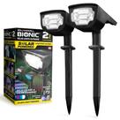 Luzes solares externas Bell+Howell Bionic Burst, pacote com 2
