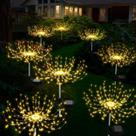 Luzes solares externas Soarling 200 LED, pacote com 8 unidades, à prova d'água