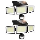 Luzes solares externas UME 302 LED 3000LM com sensor de movimento 2Pk