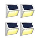 Luzes Solares Para Deck Ao Ar Livre Em Aço Inoxidável Para Caminhos De Jardim, Pacote De 1 a 10