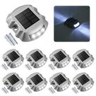 Luzes Solares para Deck VOLISUN Kit com 8 Unidades 6 LEDs IP67 à Prova d'Água