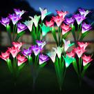 Luzes Solares para Jardim KOOPER 8 Unidades Flores de Lírio à Prova d'Água