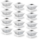Luzes solares para tampas de poste ENSLI, kit com 12 unidades, à prova dágua, 2 modos