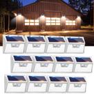 Luzes solares Peasur, pacote com 12 e 140 LED, impermeáveis para uso externo