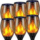 Luzes Tocha Solares TomCare, 6 Unidades, Impermeáveis, com Efeito Tremeluzente Luzes Tocha Solares TomCare, 6 Unidades, Impermeáveis, com Efeito Tremeluzente