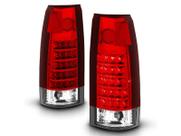 Luzes traseiras LED AmeriLite Crystal Red para Chevy GMC 88-99