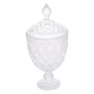 Lyor POTICHE 15x32cm Pé Cristal Diamante Produto