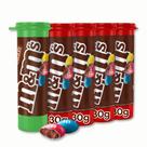 M&Ms Chocolate ao Leite Tubo Kit 5 unidades de 30g