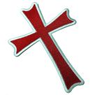 M0051T41 Cruz Cristo Cavaleiros Bordado Termoadesivo Costura M0051T41 Cruz Cristo Cavaleiros Bordado Termoadesivo Costura