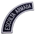 M0060T 02 Escolta Armada Patch Bordado Fixa Com Ferro Passar