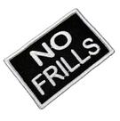 M0190-01 No Frills Patch Bordado 7,5x5 cm. M0190-01 No Frills Patch Bordado 7,5x5 cm.