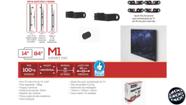 M1 Suporte Fixo para TV LED de 14" a 84" - UNIVERSAL Cor: Preto