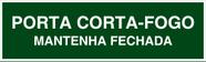 M4 - Sinalização de Emergência - Porta Corta-Fogo. Mantenha Fechada - Fotoluminescente