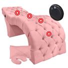 Maca Estética com Massagem para Cílios Design Salão Estofada Veludo Rosa Claro SOFA STORE Maca Estética com Massagem para Cílios Design Salão Estofada Veludo Rosa Claro SOFA STORE