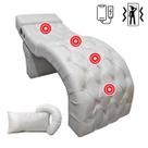 Maca Estética VIP com Massagem Carregador Capitonê material sintético Off White SOFA STORE