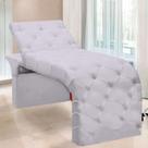 Maca Estofada Estética Cílios Regulável Spa Suede Eloísa Branco Maca Estofada Estética Cílios Regulável Spa Suede Eloísa Branco
